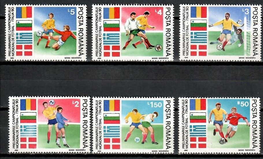 Znaczek Rumunia 1990 Mi 4586-4591 Czyste **