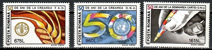 Znaczek Rumunia 1995 Mi 5073-5075 Czyste **