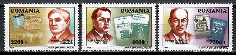 Znaczek Rumunia 2001 Mi 5560-5562 Czyste **