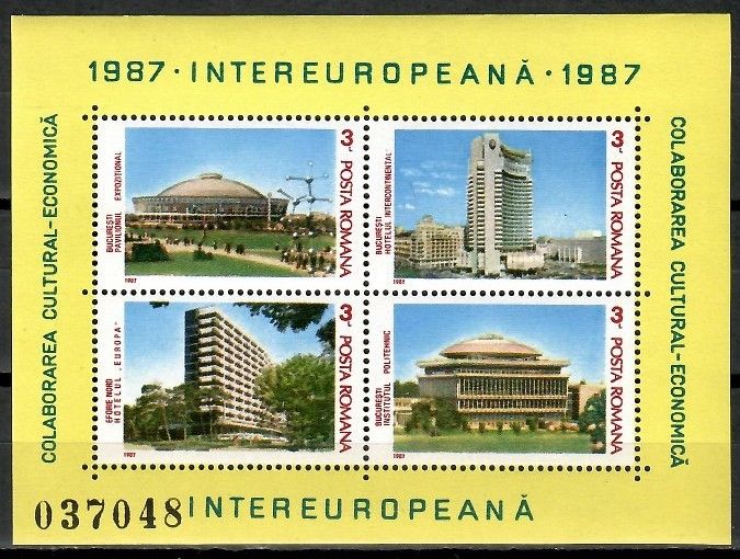 Znaczek Rumunia 1987 Mi bl 231 Czyste **