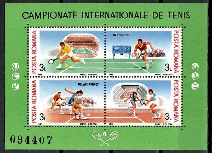 Znaczek Rumunia 1988 Mi bl 244 Czyste **