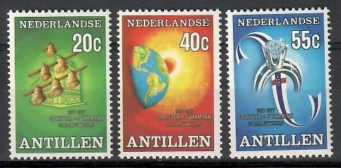 Znaczek Antyle Holenderskie 1977 Mi 338-340 Czyste **