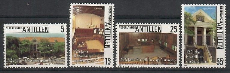 Znaczek Antyle Holenderskie 1986 Mi 578-581 Czyste **