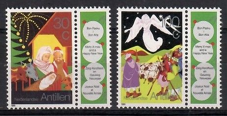 Znaczek Antyle Holenderskie 1991 Mi zf 734-735 Czyste **