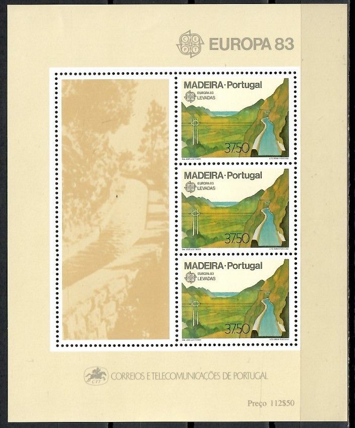 Znaczek Madera 1983 Mi bl 4 Czyste **