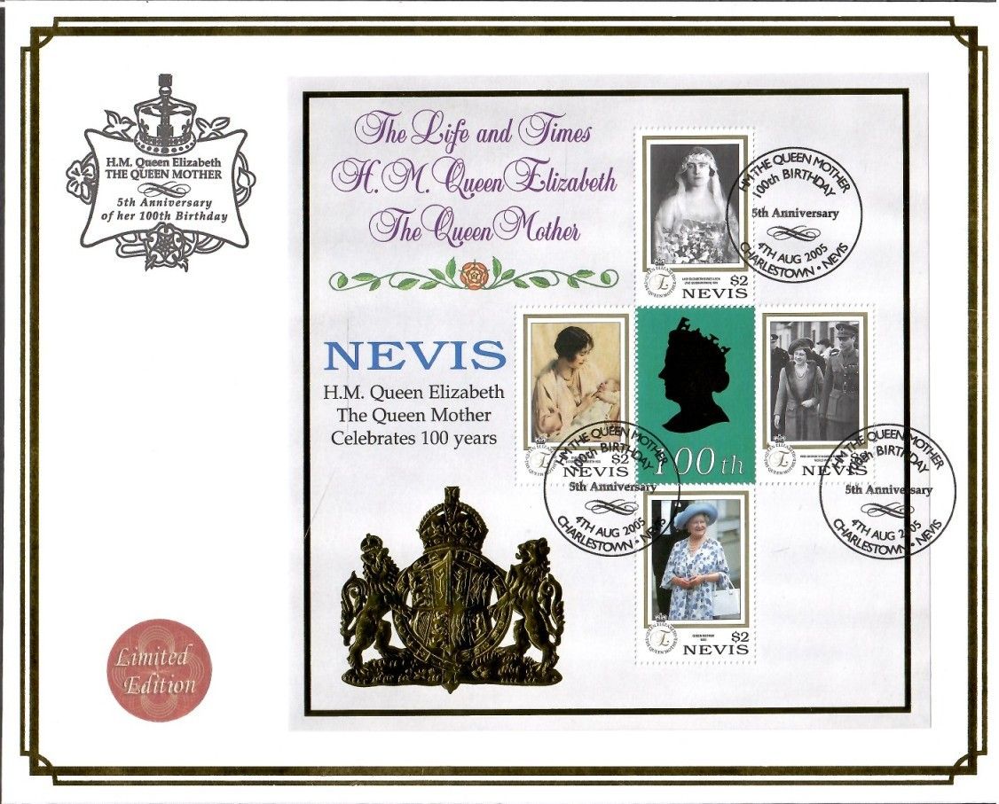 Znaczek Nevis 1999 Mi ark 1435-1438 FDC