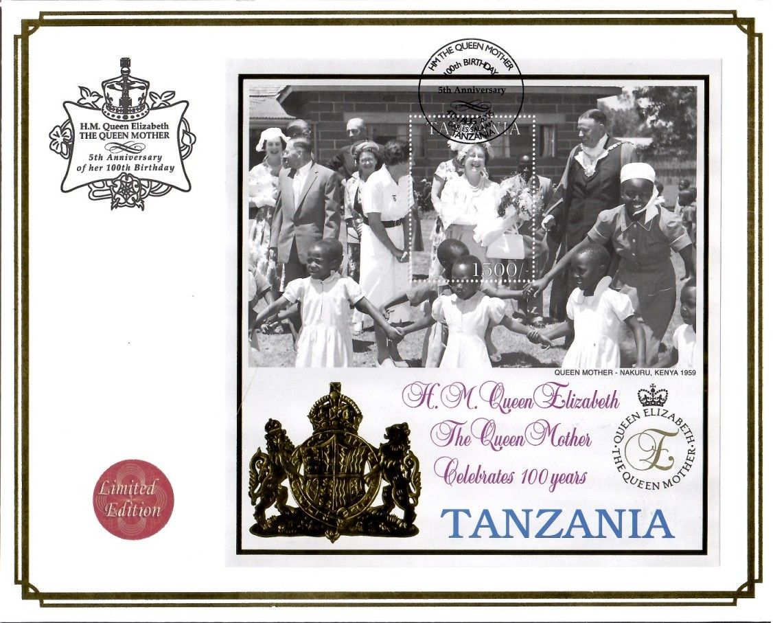 Znaczek Tanzania 1999 Mi bl 459 FDC