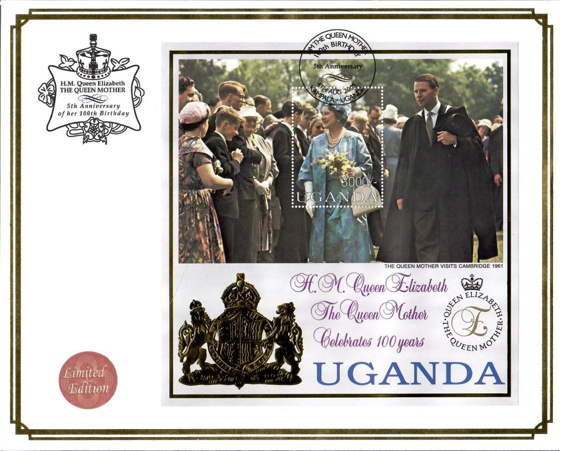 Znaczek Uganda 1999 Mi bl 313 FDC