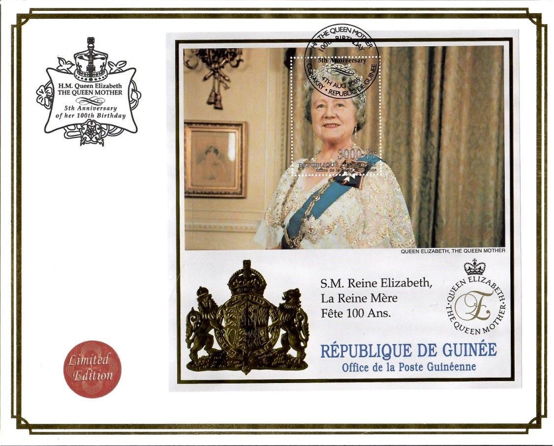 Znaczek Gwinea 1999 Mi bl 620 FDC