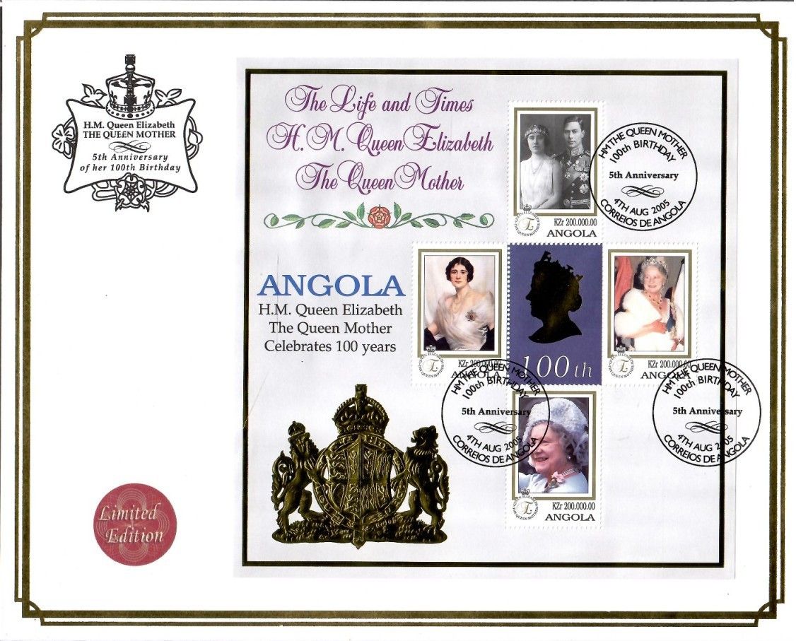 Znaczek Angola 1999 Mi ark 1354-1357 FDC