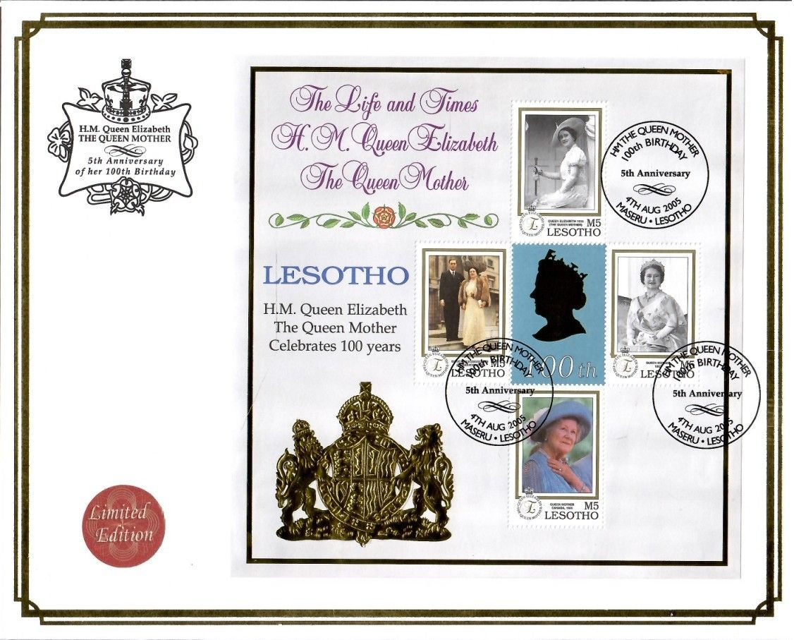 Znaczek Lesotho 1999 Mi ark 1551-1554 FDC
