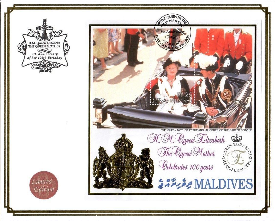 Znaczek Malediwy 1999 Mi bl 434 FDC