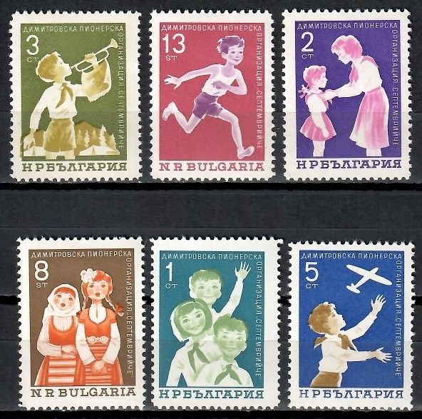 Znaczek Bułgaria 1965 Mi 1577-1582 Czyste **