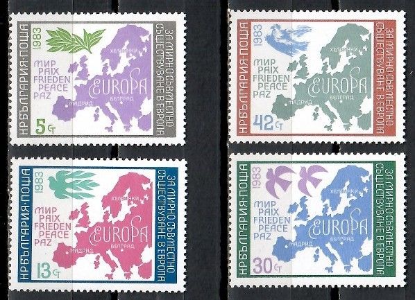 Znaczek Bułgaria 1983 Mi 3218-3221 Czyste **