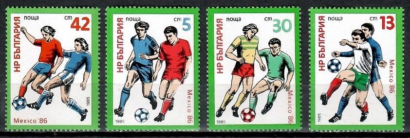 Znaczek Bułgaria 1985 Mi 3385-3388 Czyste **