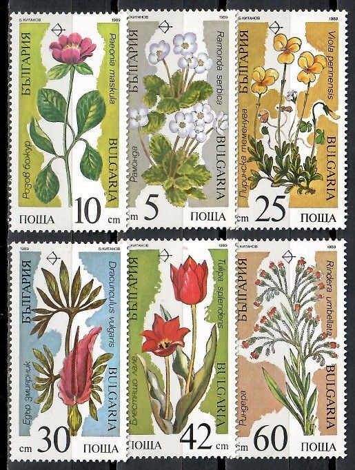 Znaczek Bułgaria 1989 Mi 3735-3740 Czyste **