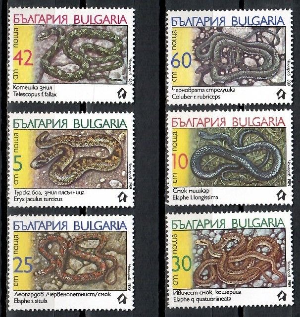 Znaczek Bułgaria 1989 Mi 3784-3789 Czyste **
