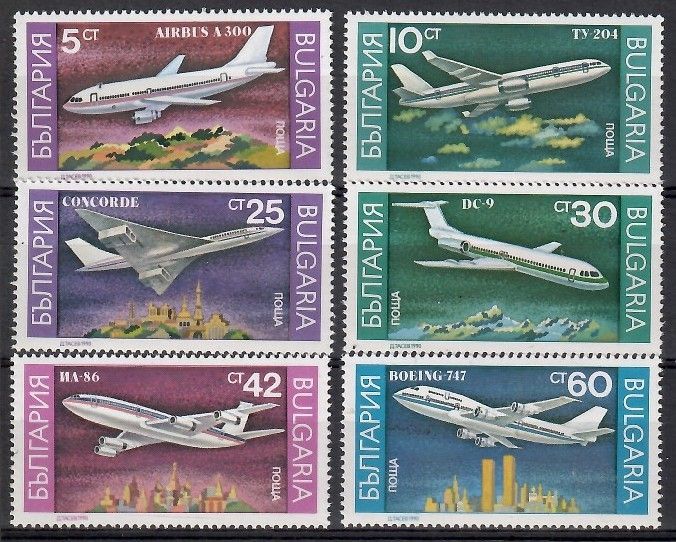 Znaczek Bułgaria 1990 Mi 3858-3863 Czyste **