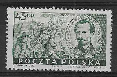 Znaczek Polska 1951 Mi 685 Fi 547 Bez kleju ( * )