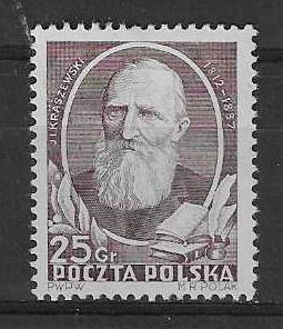 Znaczek Polska 1952 Mi 738 Fi 600 Bez kleju ( * )