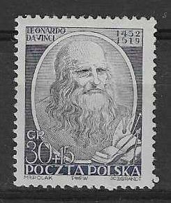 Znaczek Polska 1952 Mi 744 Fi 608 Bez kleju ( * )