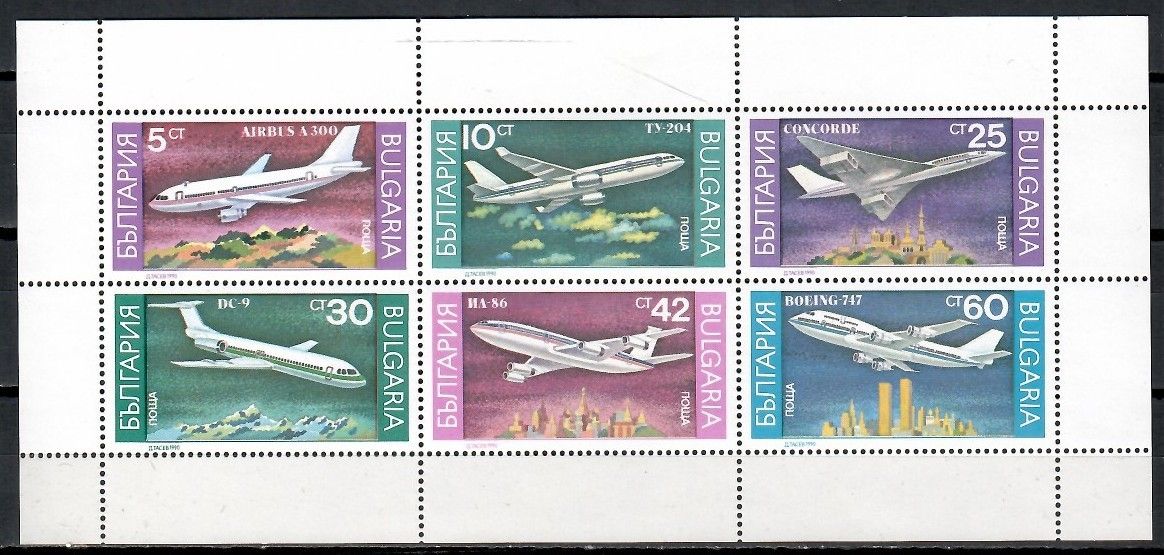Bułgaria 1990 Mi ark 3858-3863 Czyste **