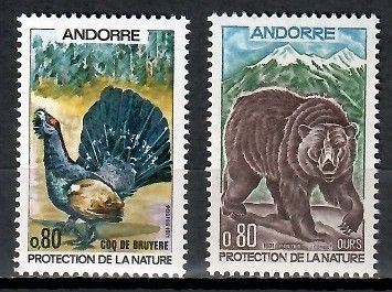 Znaczek Andora (francuska) 1971 Mi 230-231 Czyste **