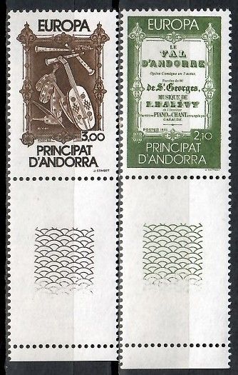 Znaczek Andora (francuska) 1985 Mi 360-361 Czyste **