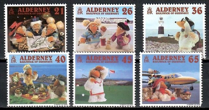 Znaczek Alderney 2000 Mi 151-156 Czyste **