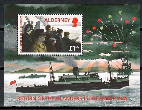 Znaczek Alderney 1995 Mi bl 1 Czyste **