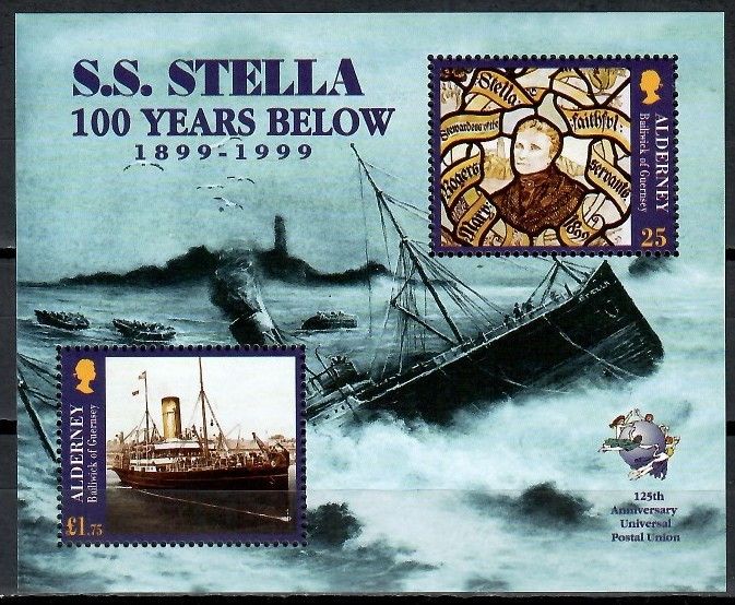 Znaczek Alderney 1999 Mi bl 5 Czyste **