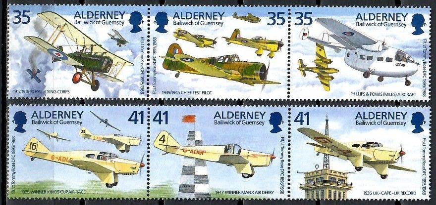 Znaczek Alderney 1995 Mi 83-88 Czyste **