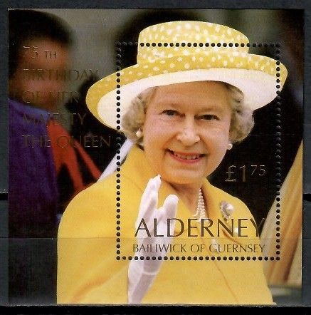 Znaczek Alderney 2001 Mi bl 9 Czyste **