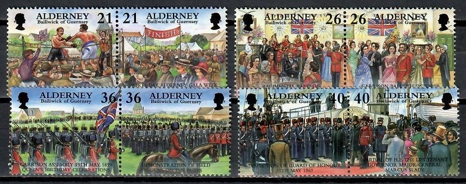 Znaczek Alderney 2000 Mi 158-165 Czyste **