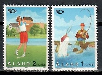 Znaczek Wyspy Alandzkie 1995 Mi 102-103 Czyste **