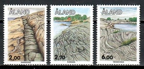 Znaczek Wyspy Alandzkie 1993 Mi 75-77 Czyste **