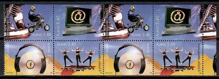 Znaczek Wyspy Alandzkie 1998 Mi h-blatt 6 Czyste **