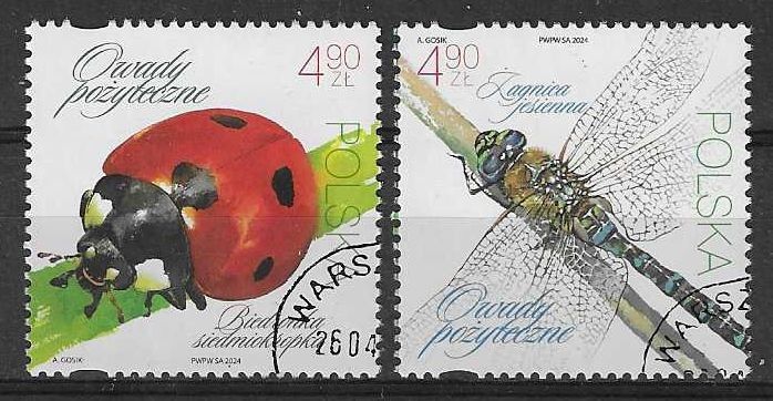 Znaczek Polska 2024 Mi abo 5528-5529 Fi 5380-5381 Stemplowane