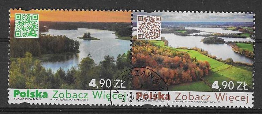 Znaczek Polska 2024 Mi abo Fi 5398-5399 Stemplowane