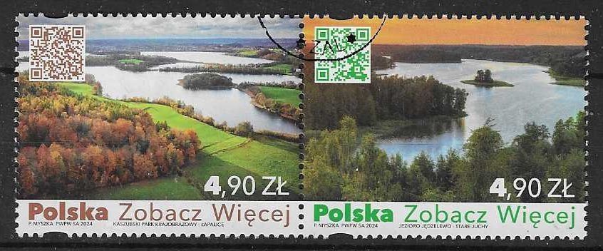 Znaczek Polska 2024 Mi abo Fi 5398-5399 Stemplowane