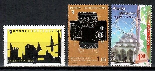 Znaczek Bośnia i Hercegowina 2005 Mi 408-410 Czyste **