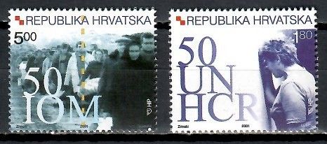Znaczek Chorwacja 2001 Mi 579-580 Czyste **