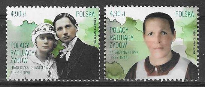 Znaczek Polska 2024 Mi 5555-5556 Fi 5403-5404 Czyste **