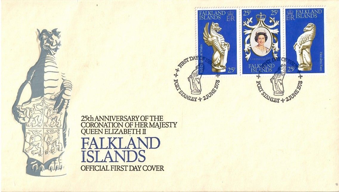 Znaczek Falklandy 1978 Mi 272-274 FDC