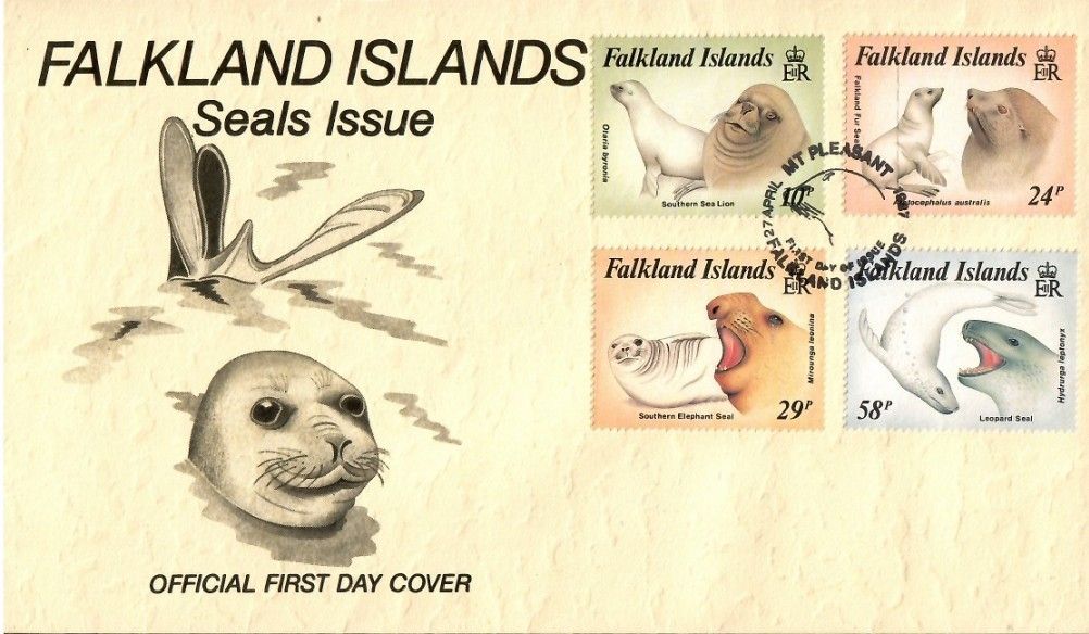 Znaczek Falklandy 1987 Mi 464-467 FDC