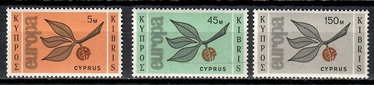 Znaczek Cypr 1965 Mi 258-260 Czyste **