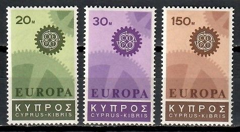 Znaczek Cypr 1967 Mi 292-294 Czyste **