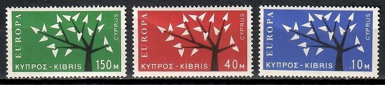 Znaczek Cypr 1963 Mi 215-217 Czyste **