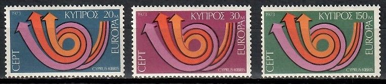 Znaczek Cypr 1973 Mi 389-391 Czyste **