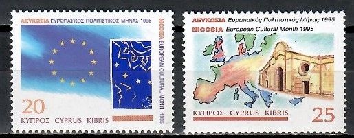 Znaczek Cypr 1995 Mi 860-861 Czyste **